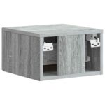 vidaXL Nástenná nočná skrinka 2 pcs Sivá sonoma 34,5 x 33 x 20 cm – Obrázok 7