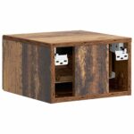 vidaXL Nástenná nočná skrinka 2 pcs Staré drevo 34,5 x 33 x 20 cm – Obrázok 7