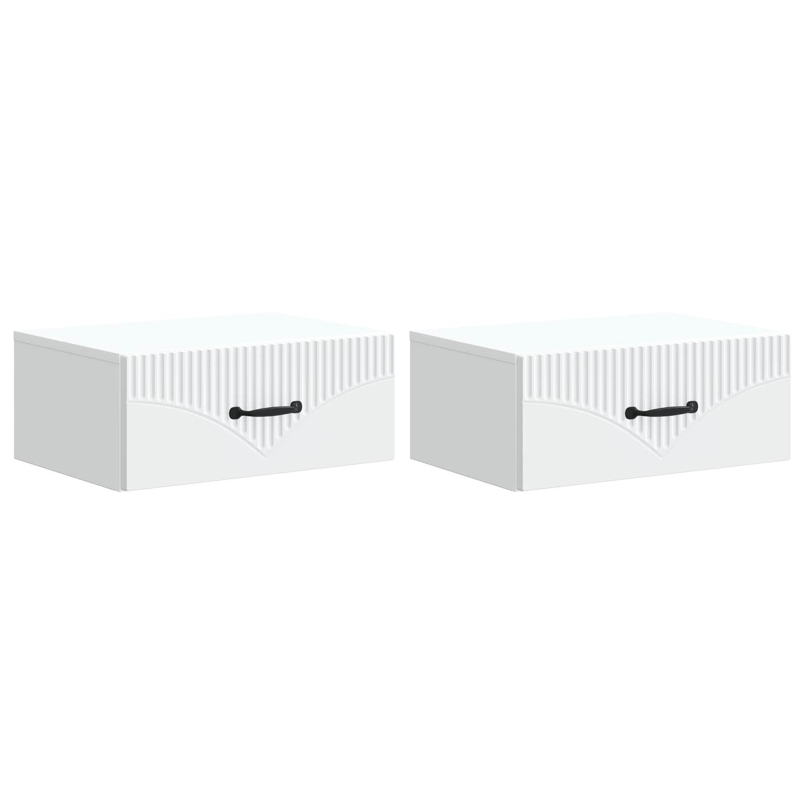 898956_1.jpg vidaXL Nástenná nočná skrinka Nástenný 2 pcs Biela 49 x 34,5 x 20 cm – Obrázok 1