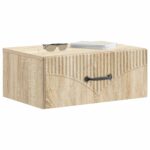 vidaXL Nástenná nočná skrinka 2 pcs Dub sonoma 49 x 34,5 x 20 cm – Obrázok 2