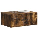 vidaXL Nástenná nočná skrinka so zásuvkou Dymový dub 49 x 34,5 x 20 cm – Obrázok 2