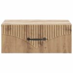 vidaXL Nástenná nočná skrinka Nástenný Dub artisan 49 x 34,5 x 20 cm – Obrázok 4