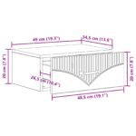 vidaXL Nástenná nočná skrinka Nástenný Dub artisan 49 x 34,5 x 20 cm – Obrázok 9