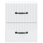 vidaXL Nástenná nočná skrinka Nástenný 2 pcs Biela 34,5 x 33 x 40 cm – Obrázok 5