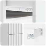 vidaXL Nástenná nočná skrinka Nástenný 2 pcs Biela 34,5 x 33 x 40 cm – Obrázok 8