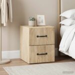 vidaXL Nástenná nočná skrinka 2 pcs Dub sonoma 34,5 x 33 x 40 cm – Obrázok 4