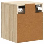 vidaXL Nástenná nočná skrinka 2 pcs Dub sonoma 34,5 x 33 x 40 cm – Obrázok 7