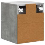 vidaXL Nástenná nočná skrinka 2 pcs Betónovo sivá 34,5 x 33 x 40 cm – Obrázok 7