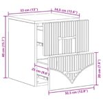 vidaXL Nástenná nočná skrinka Biela s vysokým leskom 34,5 x 33 x 40 cm – Obrázok 9