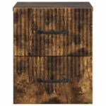 vidaXL Nástenná nočná skrinka so zásuvkou Dymový dub 34,5 x 33 x 40 cm – Obrázok 4