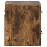 vidaXL Nástenná nočná skrinka so zásuvkou Dymový dub 34,5 x 33 x 40 cm – Obrázok 5