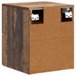 vidaXL Nástenná nočná skrinka Nástenný Staré drevo 34,5 x 33 x 40 cm – Obrázok 6