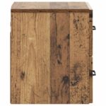 vidaXL Nástenná nočná skrinka 2 pcs Staré drevo 34,5 x 33 x 40 cm – Obrázok 6