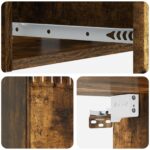 vidaXL Nástenný bočný stôl Dymový dub 59 x 34,5 x 17 cm – Obrázok 7