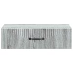 vidaXL Nástenný bočný stôl Sivá sonoma 59 x 34,5 x 17 cm – Obrázok 4