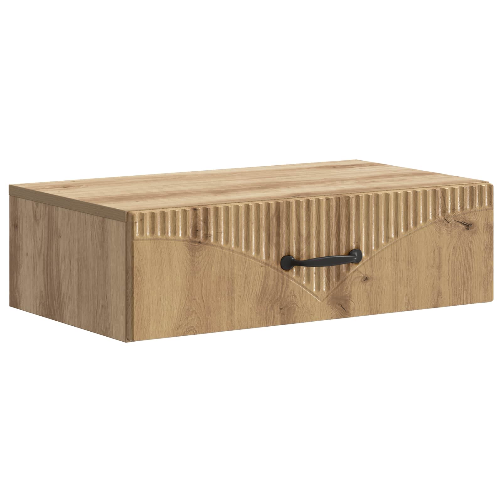899004_1.jpg vidaXL Nástenný bočný stôl Dub artisan 59 x 34,5 x 17 cm – Obrázok 1