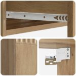 vidaXL Nástenný bočný stôl Dub artisan 59 x 34,5 x 17 cm – Obrázok 7