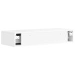 vidaXL Nástenný bočný stôl Biela 87,5 x 34,5 x 17 cm Kompozitné drevo – Obrázok 6