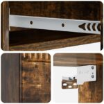 vidaXL Nástenný bočný stôl Dymový dub 87,5 x 34,5 x 17 cm – Obrázok 7