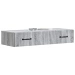 vidaXL Nástenný bočný stôl Sivá sonoma 87,5 x 34,5 x 17 cm – Obrázok 2