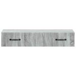 vidaXL Nástenný bočný stôl Sivá sonoma 87,5 x 34,5 x 17 cm – Obrázok 4