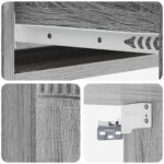 vidaXL Nástenný bočný stôl Sivá sonoma 87,5 x 34,5 x 17 cm – Obrázok 7