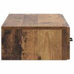 vidaXL Nástenný bočný stôl Staré drevo 87,5 x 34,5 x 17 cm – Obrázok 5