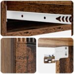 vidaXL Nástenný bočný stôl Staré drevo 87,5 x 34,5 x 17 cm – Obrázok 7