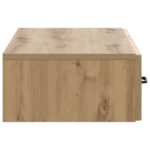 vidaXL Nástenný bočný stôl Dub artisan 87,5 x 34,5 x 17 cm – Obrázok 5