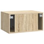 vidaXL Nástenná TV skrinka Nástenný Dub sonoma 59,5 x 41 x 30 cm – Obrázok 8