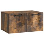 vidaXL Nástenná TV skrinka Nástenný Dymový dub 59,5 x 41 x 30 cm – Obrázok 2
