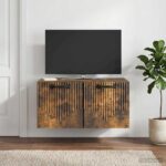 vidaXL Nástenná TV skrinka Nástenný Dymový dub 59,5 x 41 x 30 cm – Obrázok 4
