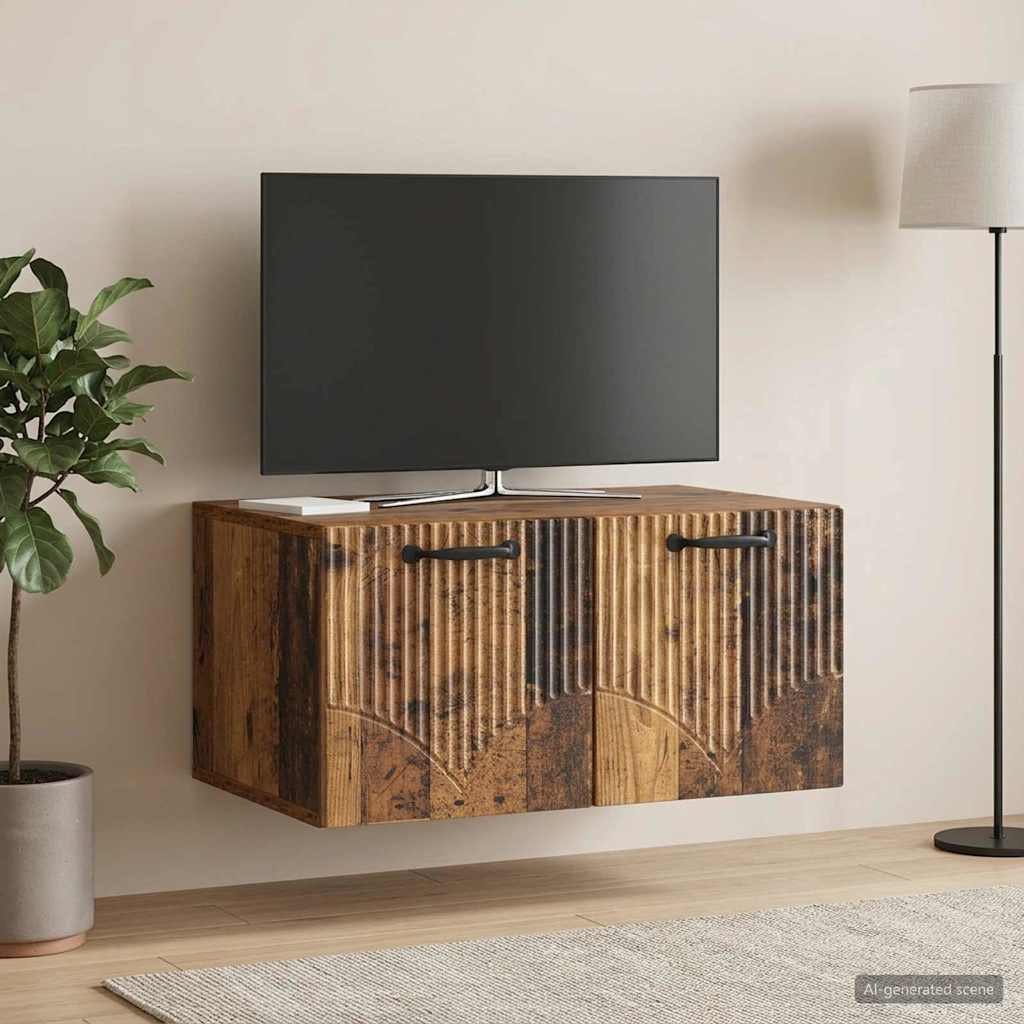 899023_1.jpg vidaXL Nástenná TV skrinka Staré drevo 59,5 x 41 x 30 cm – Obrázok 1