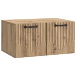 vidaXL Nástenná TV skrinka Nástenný Dub artisan 59,5 x 41 x 30 cm – Obrázok 2