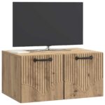 vidaXL Nástenná TV skrinka Nástenný Dub artisan 59,5 x 41 x 30 cm – Obrázok 3