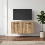 vidaXL Nástenná TV skrinka Nástenný Dub artisan 59,5 x 41 x 30 cm – Obrázok 4