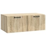 vidaXL Nástenná TV skrinka Nástenný Dub sonoma 78,5 x 41 x 30 cm – Obrázok 2