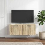 vidaXL Nástenná TV skrinka Nástenný Dub sonoma 78,5 x 41 x 30 cm – Obrázok 4