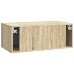 vidaXL Nástenná TV skrinka Nástenný Dub sonoma 78,5 x 41 x 30 cm – Obrázok 8