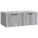 vidaXL Nástenná TV skrinka Nástenný Sivá sonoma 78,5 x 41 x 30 cm – Obrázok 2
