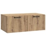 vidaXL Nástenná TV skrinka Nástenný Dub artisan 78,5 x 41 x 30 cm – Obrázok 2