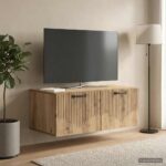 vidaXL Nástenná TV skrinka Nástenný Dub artisan 78,5 x 41 x 30 cm – Obrázok 4