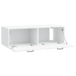 vidaXL Nástenná TV skrinka Biela 98 x 41 x 30 cm Kompozitné drevo – Obrázok 5