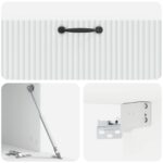 vidaXL Nástenná TV skrinka Biela 98 x 41 x 30 cm Kompozitné drevo – Obrázok 9