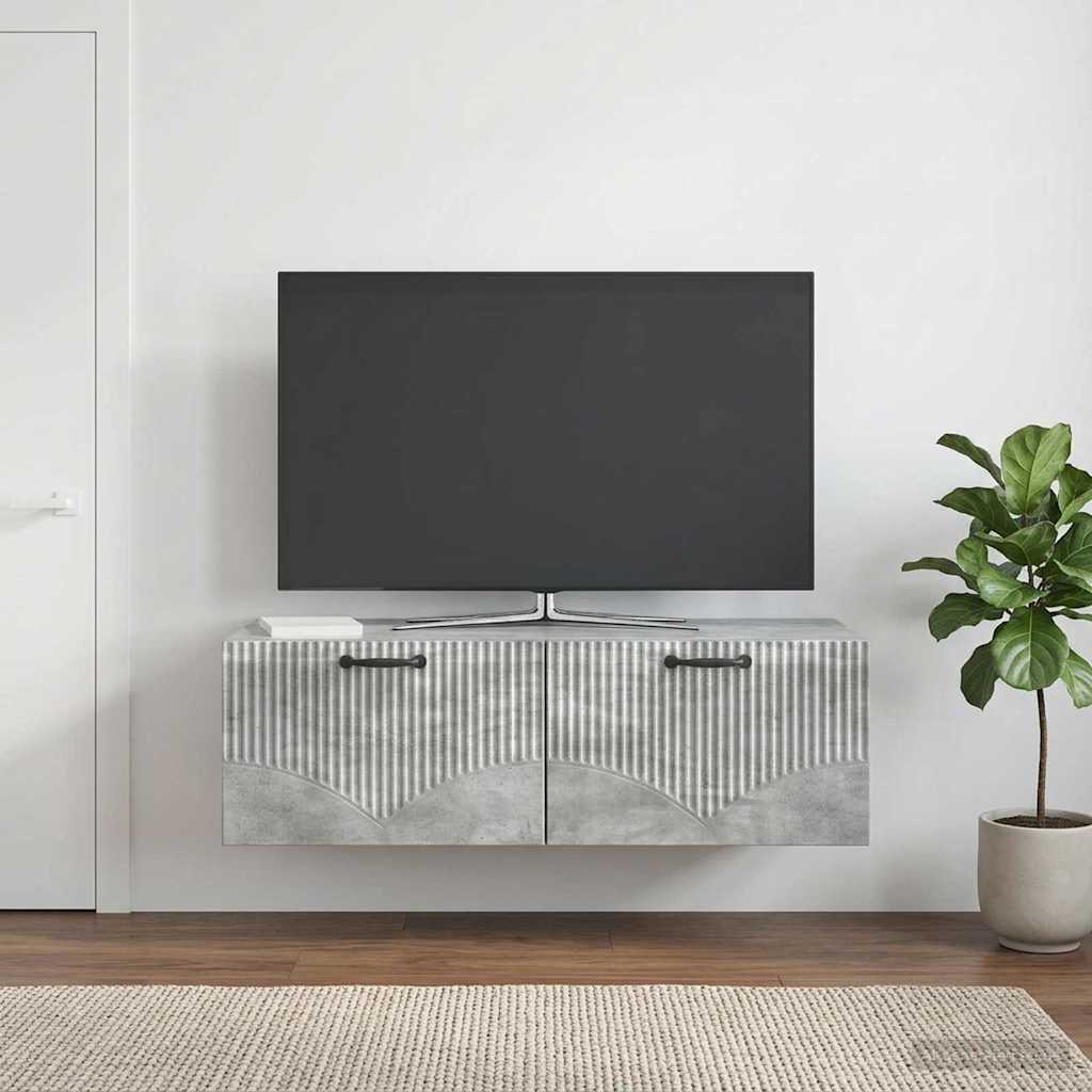 899038_1.jpg vidaXL Nástenná TV skrinka Nástenný Betónovo sivá 98 x 41 x 30 cm – Obrázok 1