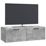 vidaXL Nástenná TV skrinka Nástenný Betónovo sivá 98 x 41 x 30 cm – Obrázok 3