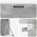 vidaXL Nástenná TV skrinka Nástenný Betónovo sivá 98 x 41 x 30 cm – Obrázok 9