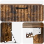 vidaXL Nástenná TV skrinka Dymový dub 98 x 41 x 30 cm Kompozitné drevo – Obrázok 9
