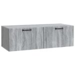 vidaXL Nástenná TV skrinka Nástenný Sivá sonoma 98 x 41 x 30 cm – Obrázok 2