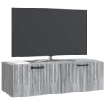 vidaXL Nástenná TV skrinka Nástenný Sivá sonoma 98 x 41 x 30 cm – Obrázok 3